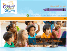 Tablet Screenshot of childrenscenterofaustin.com